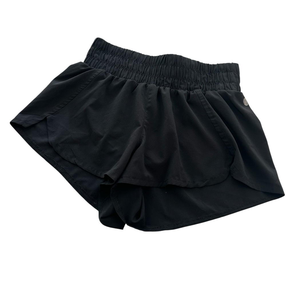 Z by Zella Interval Run Shorts Elastic Tie Waist Black Women’s Size X-Small